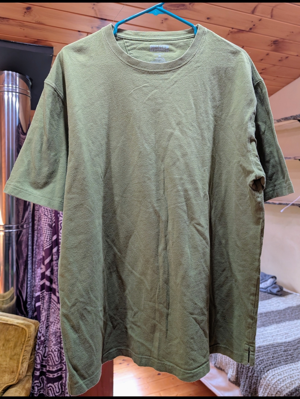 Duluth Trading Co Olive Green Short Sleeve Tee